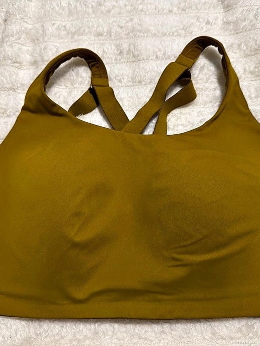 lululemon Run Times Bra Strappy Sports Bra in Yellow